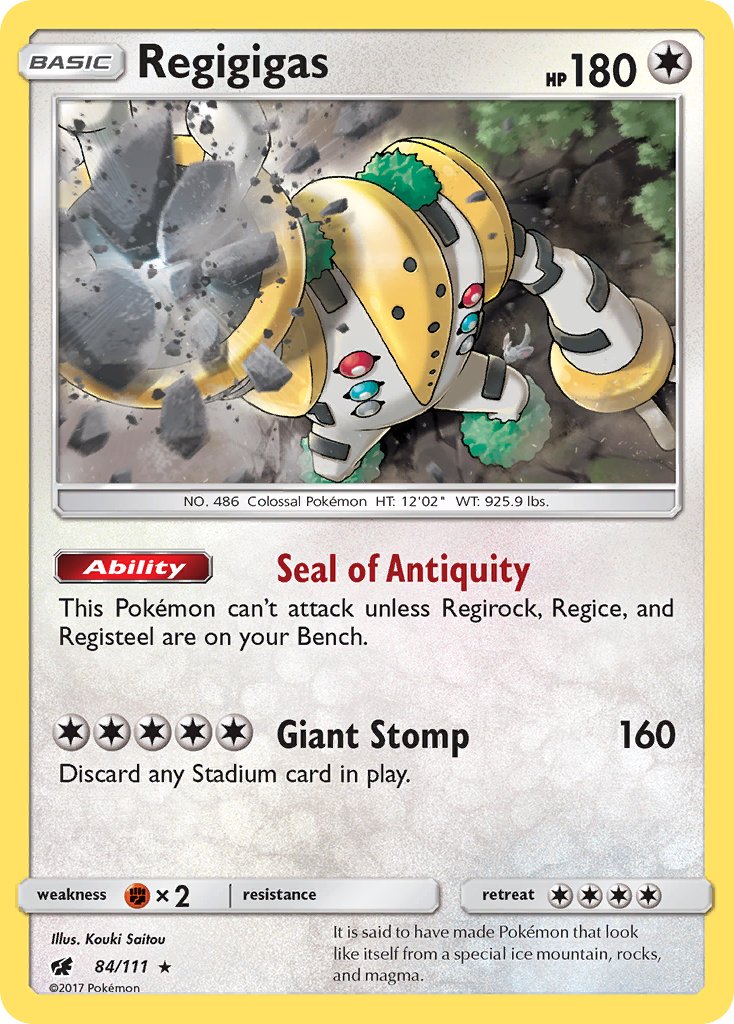 Regigigas - DP40 - Jumbo Cards - Pokemon