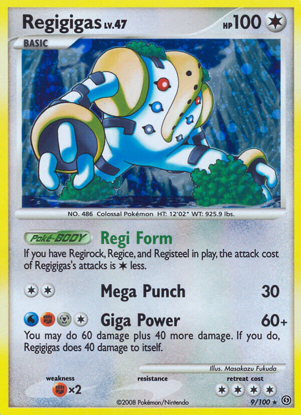  Pokemon Diamond & Pearl 2008 Regigigas Lv. X DP30