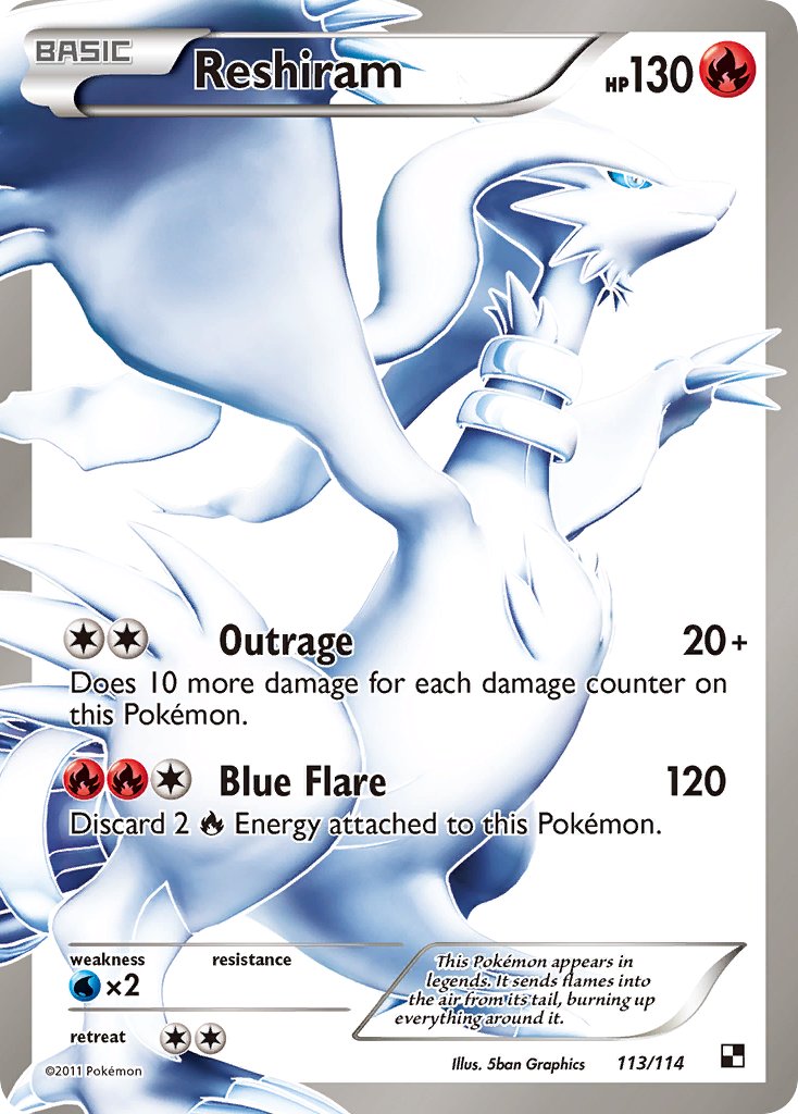 Check the actual price of your Reshiram 113/114 Pokemon card