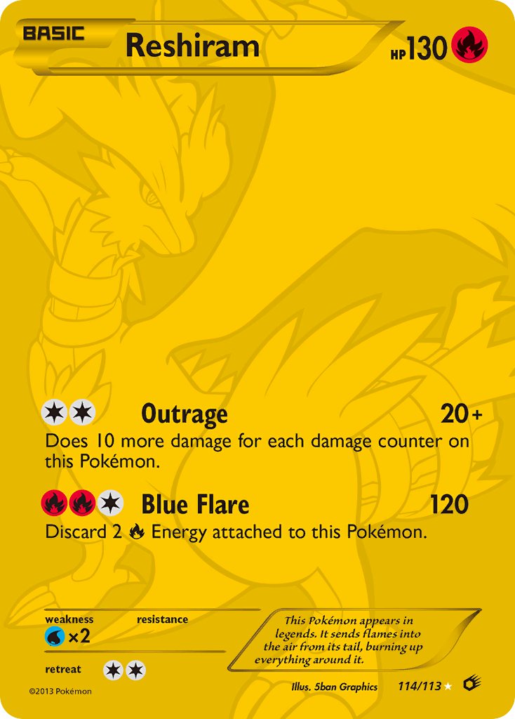 Reshiram - 114 - Legendary Treasures