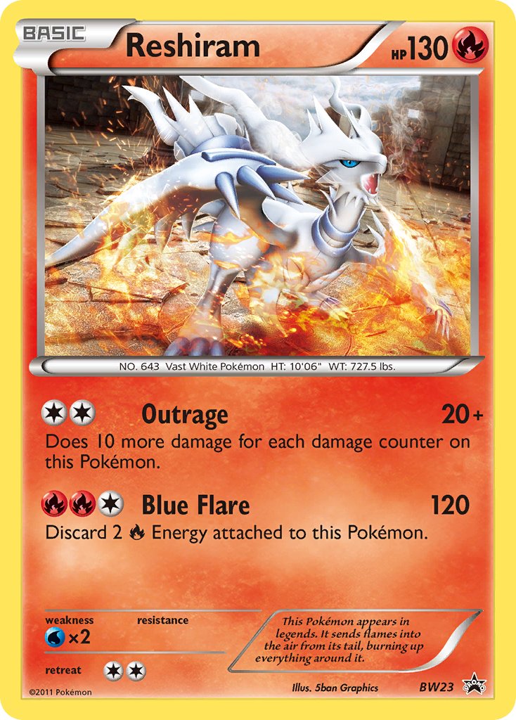 Reshiram - BW23 - Black & White Promos