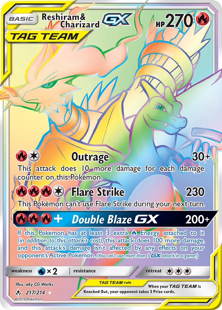 Reshiram & Charizard GX - Sun & Moon Promos Pokémon card SM201