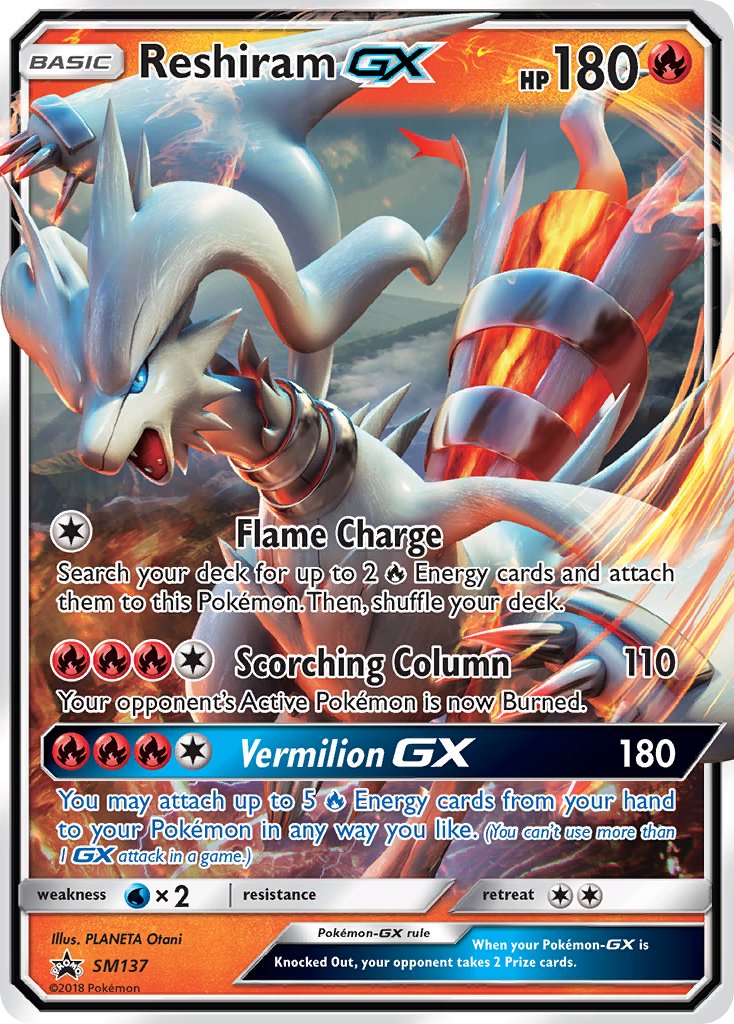 Reshiram-GX - SM137 - Sun & Moon Promos