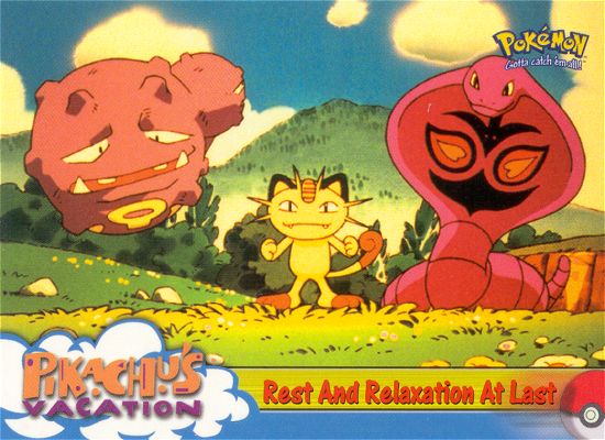 Rest and Relaxation at Last - 49 - Topps - Pokemon the first movie - front