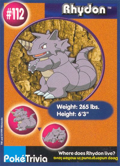 Rhydon, Pokémon