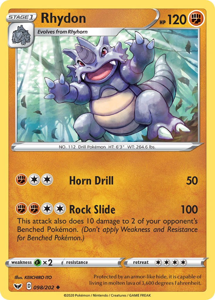 Rhydon - 98 - Sword & Shield