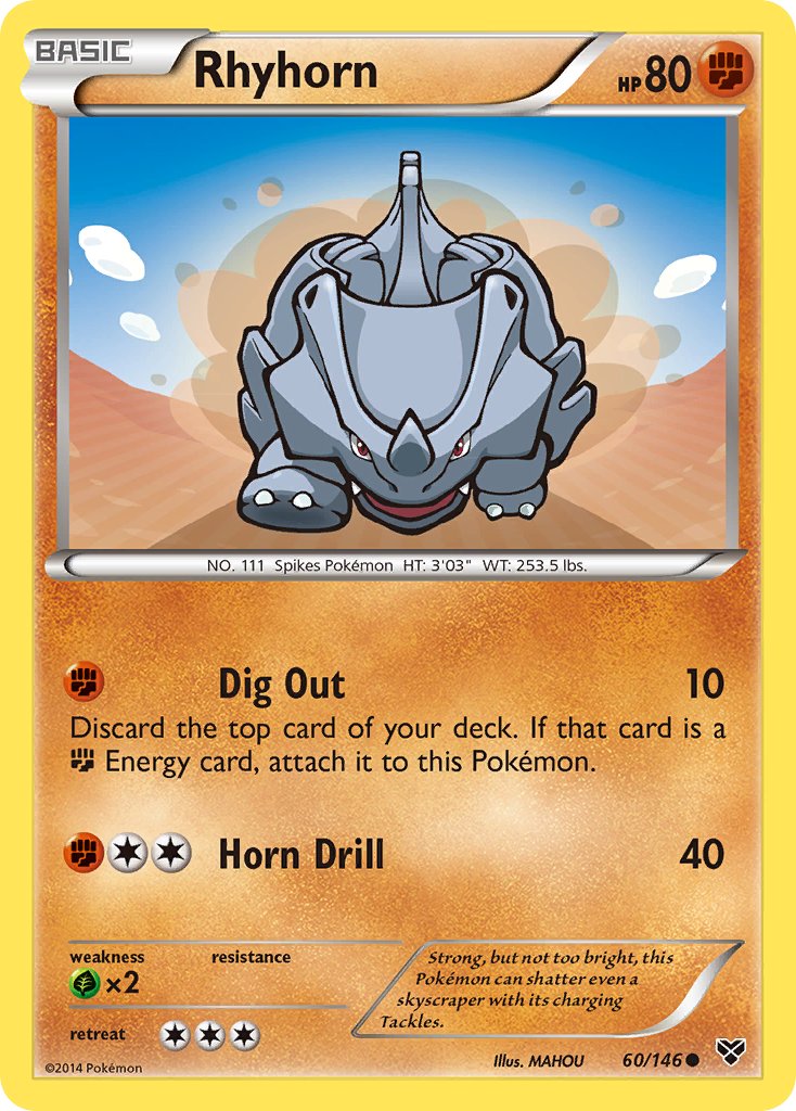 Rhyhorn - 60 - XY