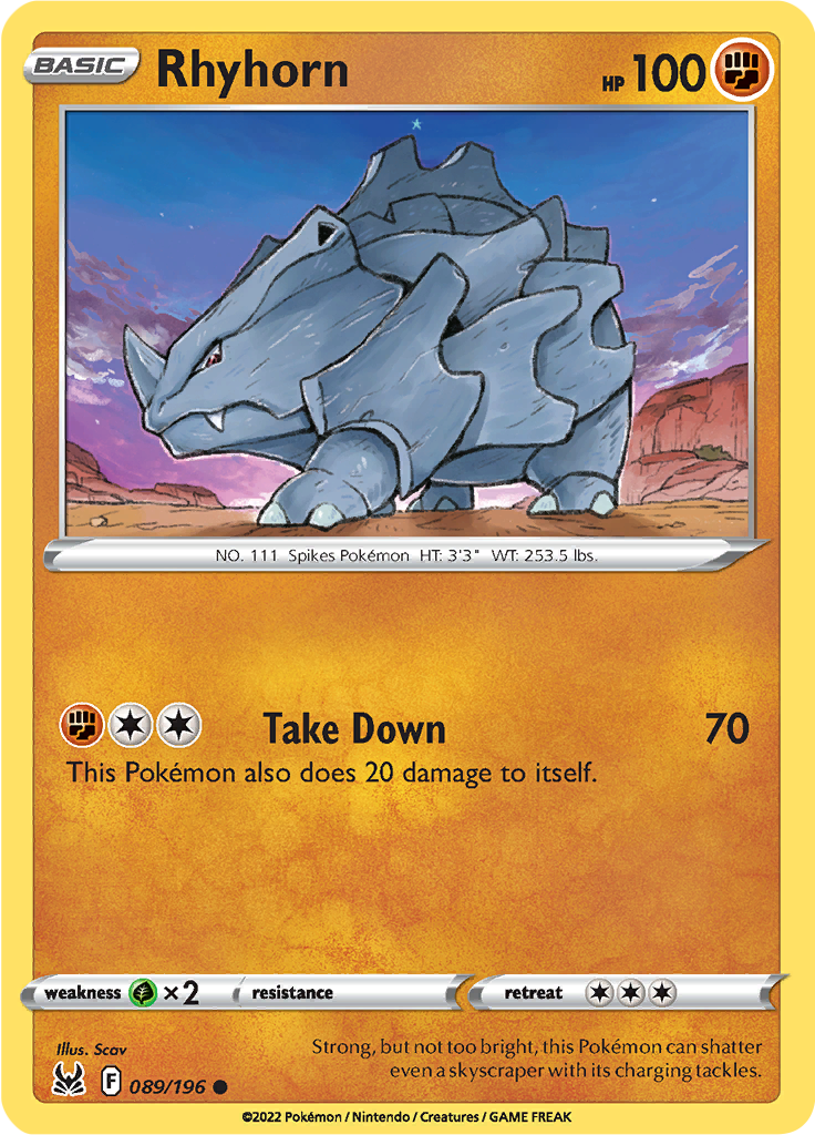 Rhyhorn - 89 - Lost Origin