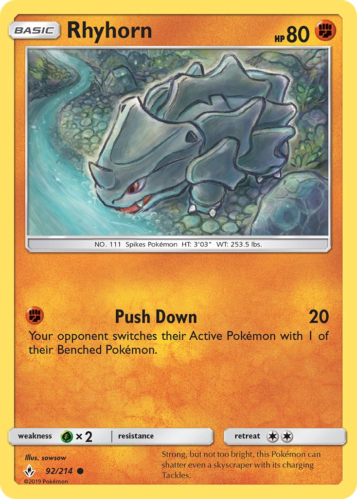 Rhyhorn - 92 - Unbroken Bonds