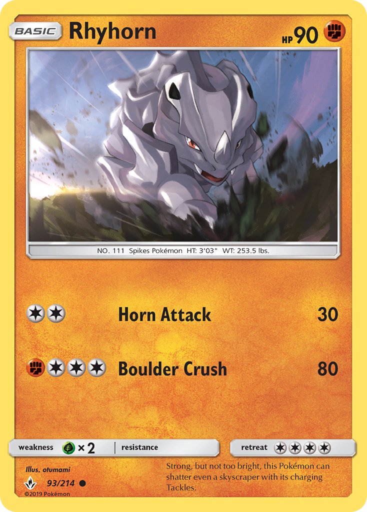 Rhyhorn - 93 - Unbroken Bonds