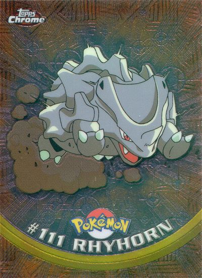 Rhyhorn - 111 - Topps - Chrome series 2 - front