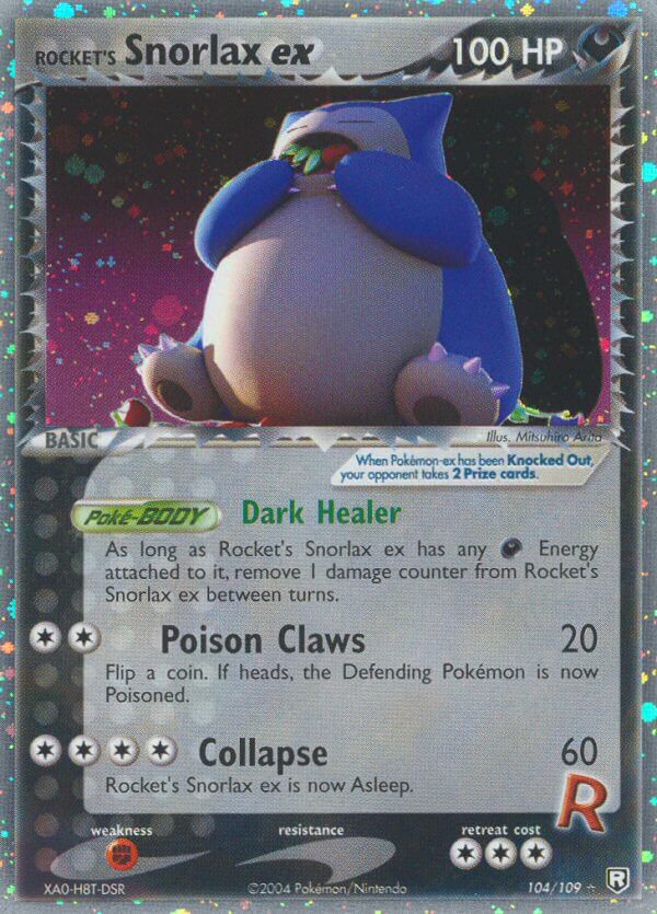 Rocket’s Snorlax ex - 104 - Team Rocket Returns