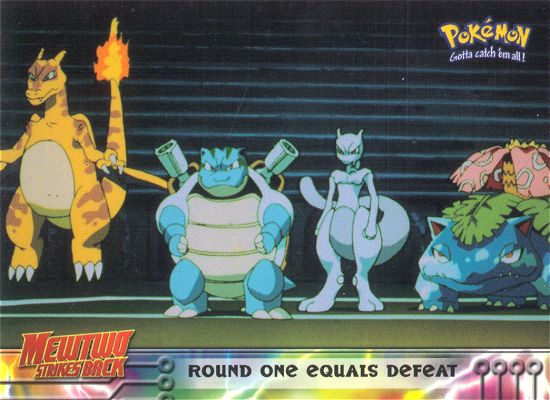 Round One Equals Defeat - 26 - Topps - Pokemon the first movie - front