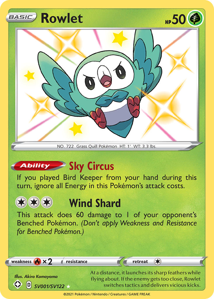 Rowlet - SV001 - Shining Fates