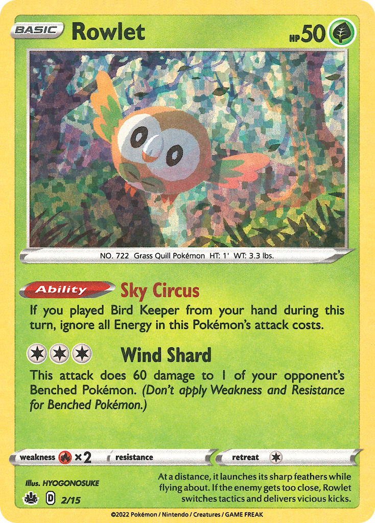 Rowlet - 2 - McDonald's Collection 2022