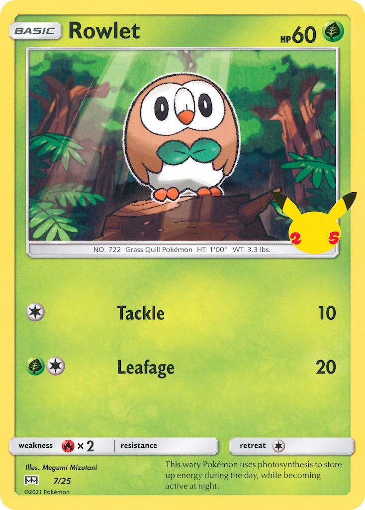 Rowlet - 7 - McDonald's Collection 2021
