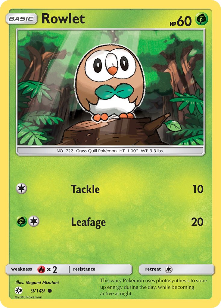 Rowlet - 9 - Sun & Moon