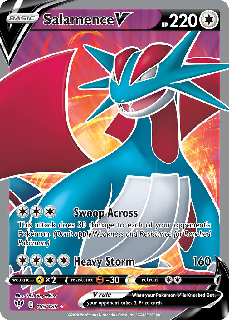 Salamence V - 143 - Darkness Ablaze