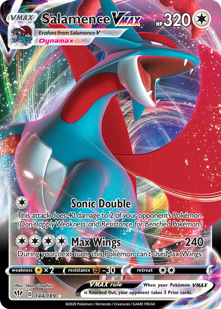 Salamence-VMAX (194/189), Busca de Cards