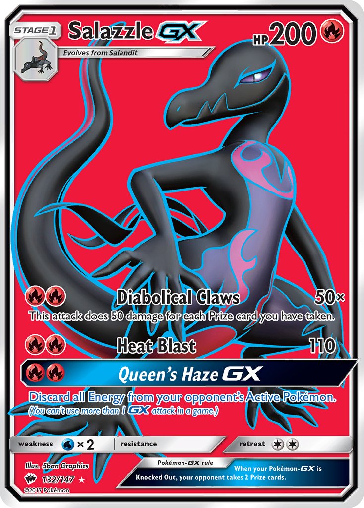 Salazzle-GX - 132 - Burning Shadows