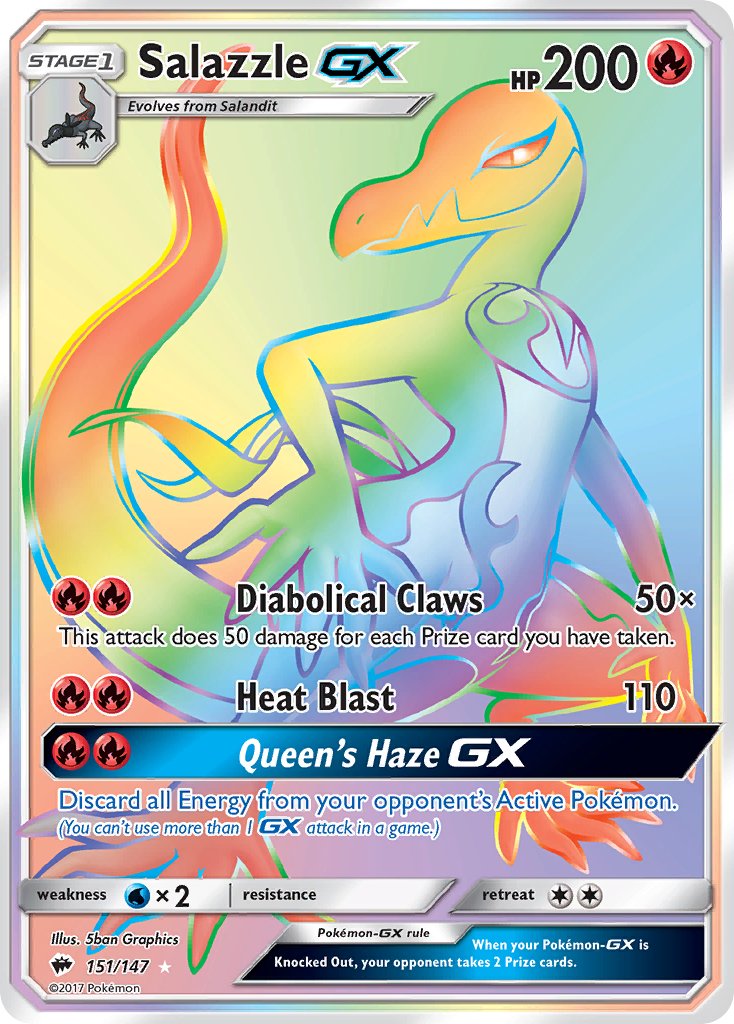 Salazzle-GX - 151 - Burning Shadows