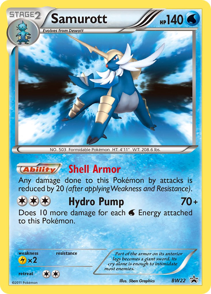 Samurott - BW22 - Black & White Promos