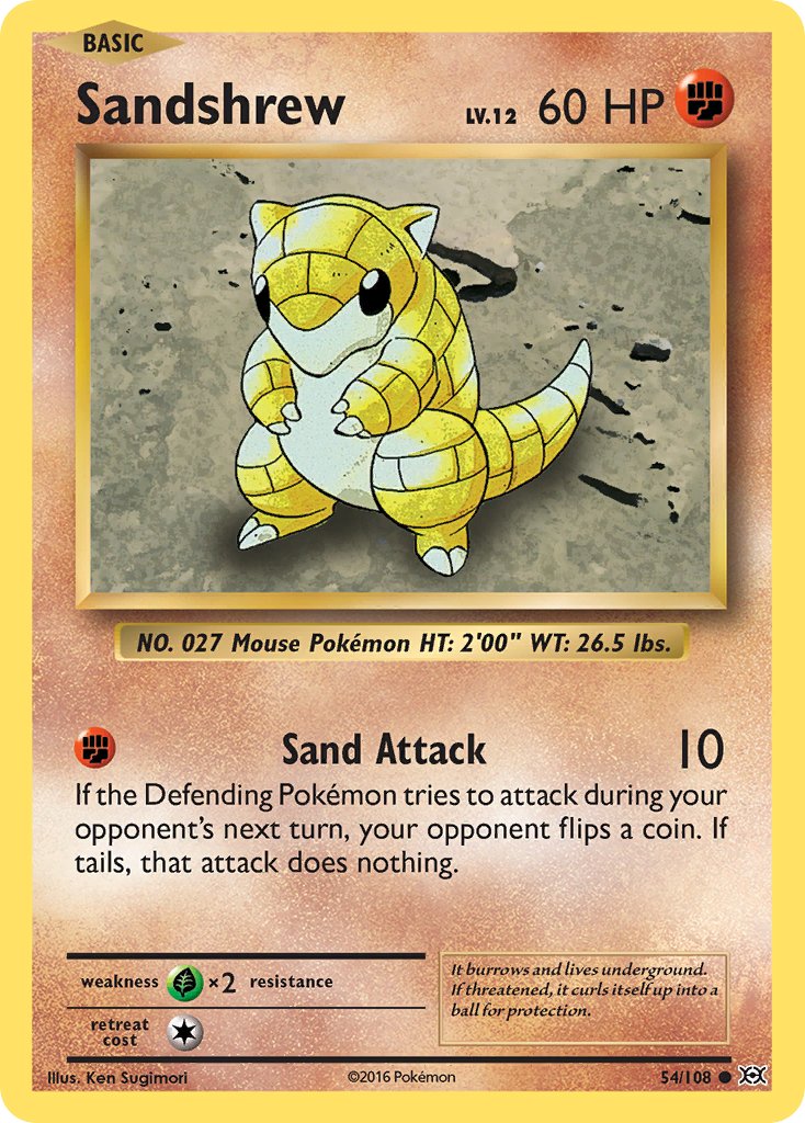 Sandshrew - 54 - Evolutions