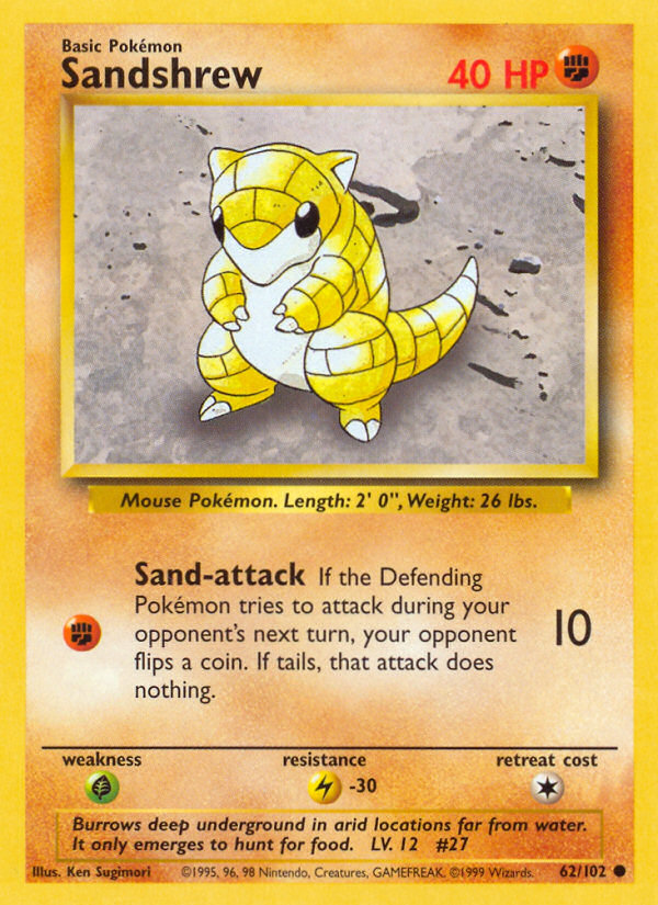 Sandshrew Base set Unlimited