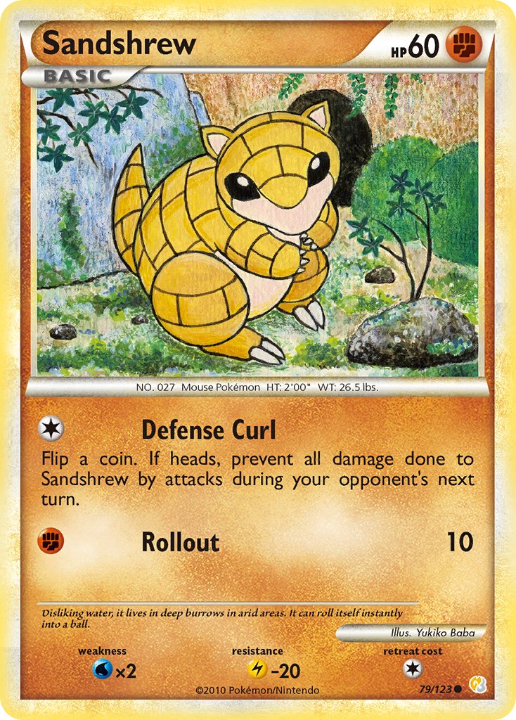 Sandshrew - 79 - HeartGold & SoulSilver