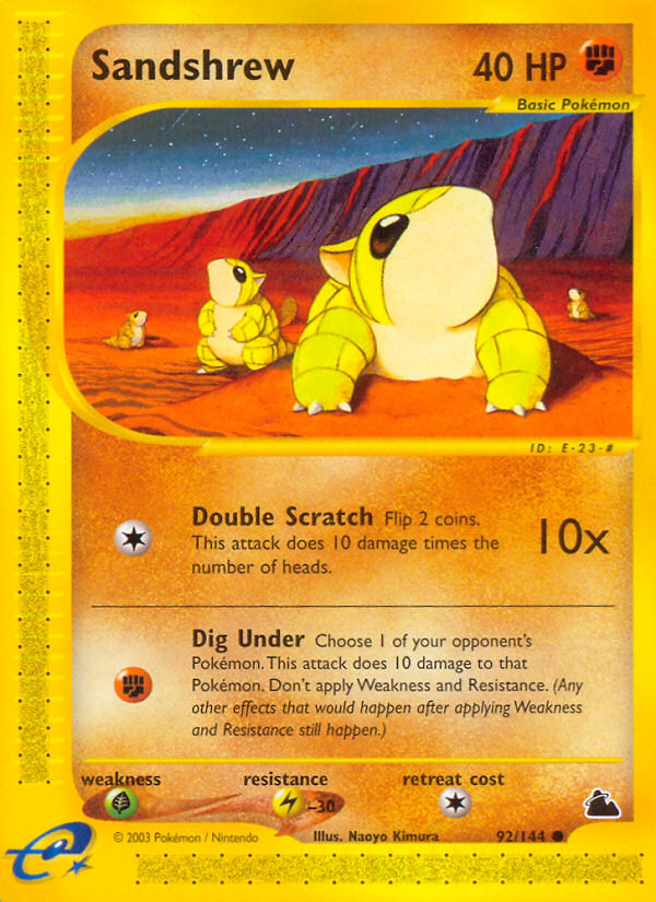 Sandshrew - 92/144 - Skyridge