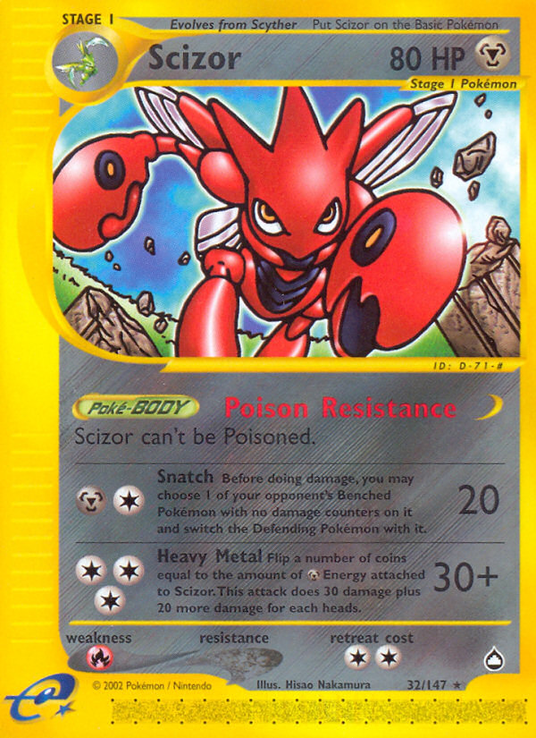 Scizor - 32/147 - Aquapolis