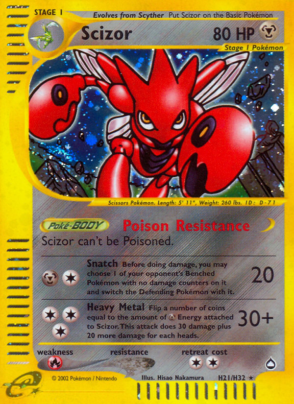 Scizor - H21/H32 - Aquapolis