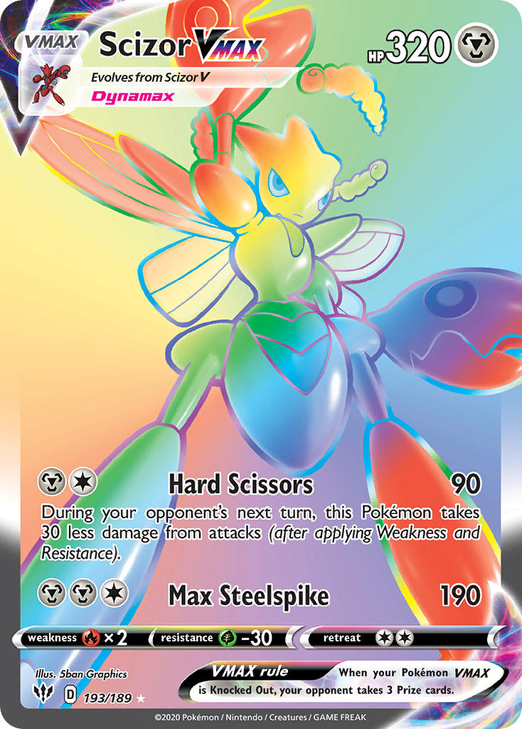 Scizor VMAX - 193 - Darkness Ablaze