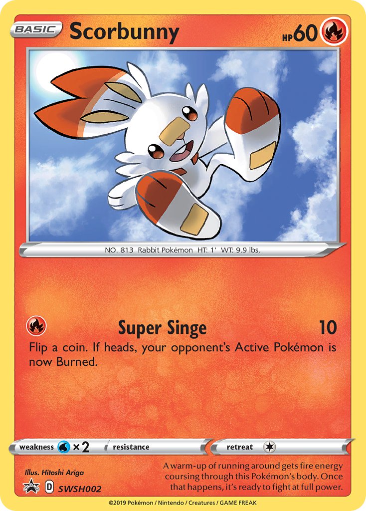 Scorbunny - SWSH002 - Sword & Shield Promos