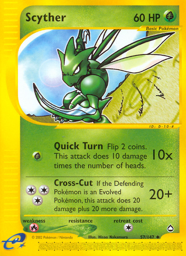 Scyther - 57/147 - Aquapolis