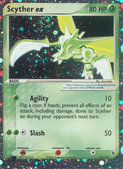 Scyther ex - 102 - Ruby & Sapphire