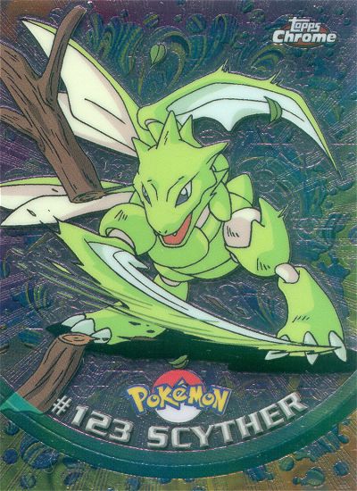 Scyther - 123 - Topps - Chrome series 2 - front