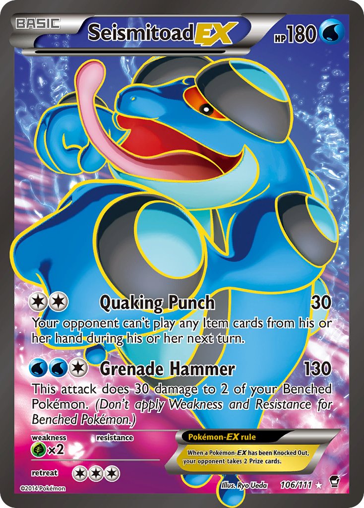 Seismitoad-EX - 106 - Furious Fists