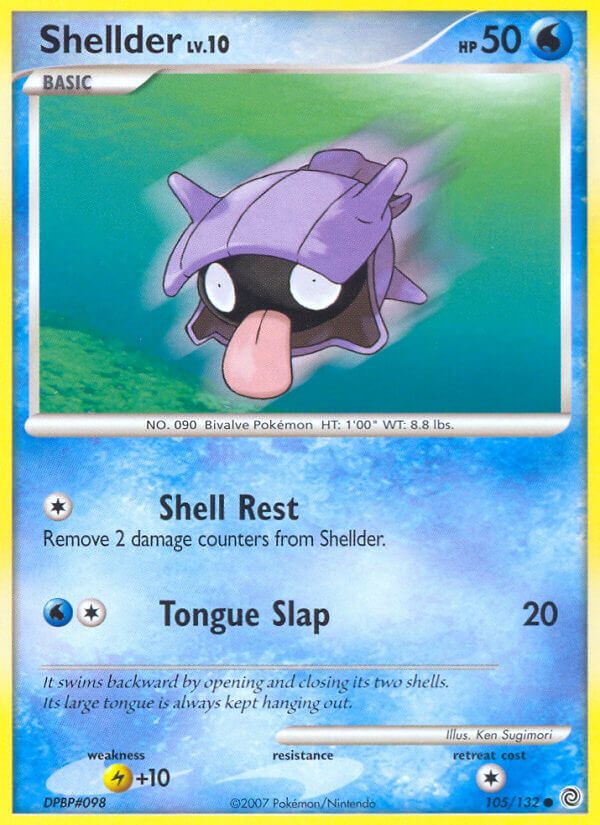 Check the actual price of your Shellder 54/62 Pokemon card