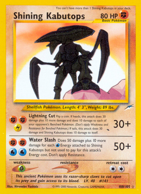 Shining Kabutops - Neo Destiny - Unlimited