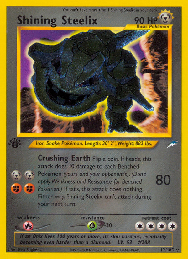 M Diamond Steelix ex pokemon card