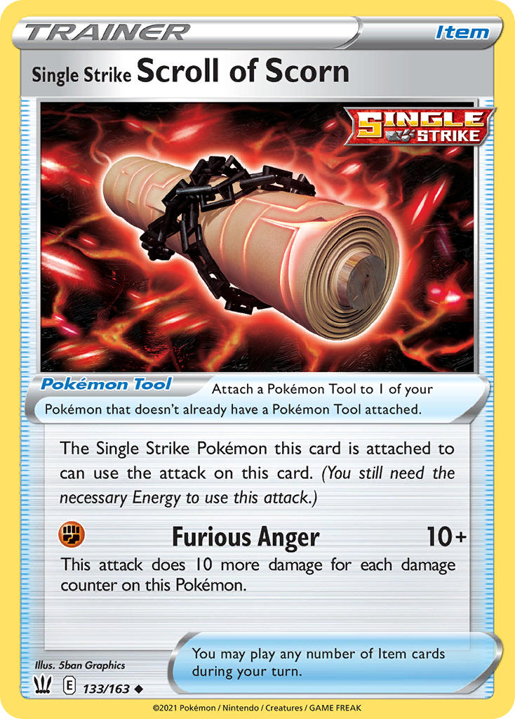 Single Strike Scroll of Scorn - 133 - Battle Styles