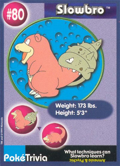 Slowbro - 80 - Burger King  - front