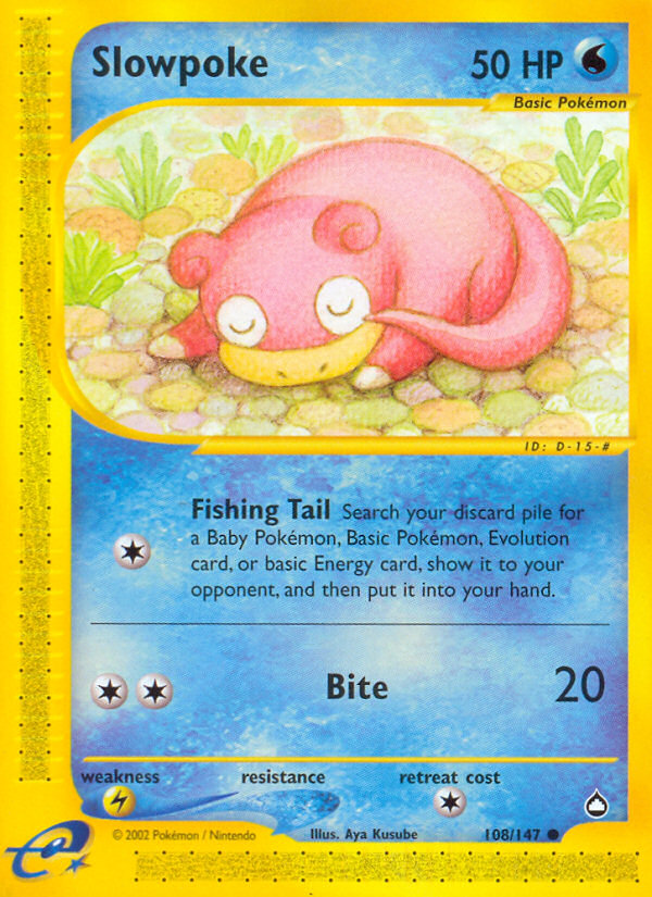 Slowpoke - 108/147 - Aquapolis