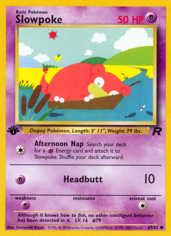 Slowpoke Team Rocket first edition