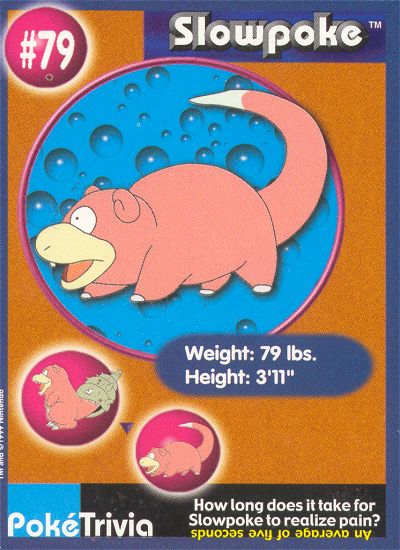 Slowpoke - 79 - Burger King  - front