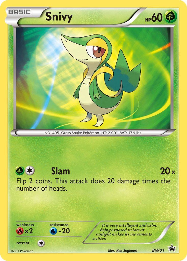 Snivy - BW01 - Black & White Promos