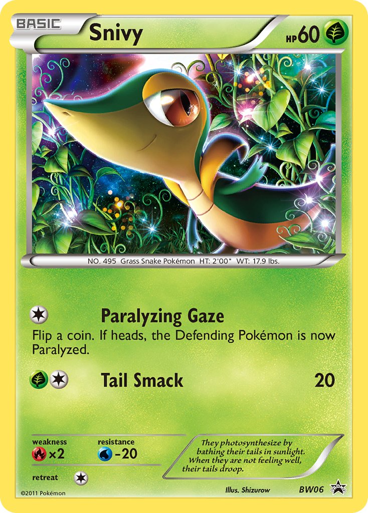 Snivy - BW06 - Black & White Promos