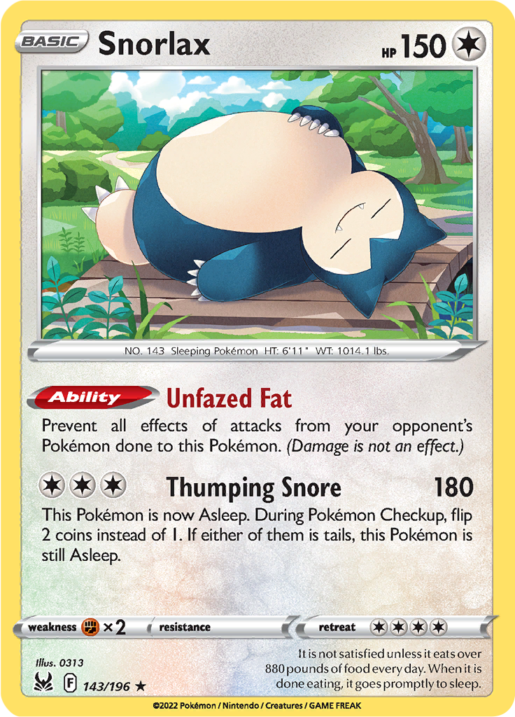 Snorlax - 143 - Lost Origin