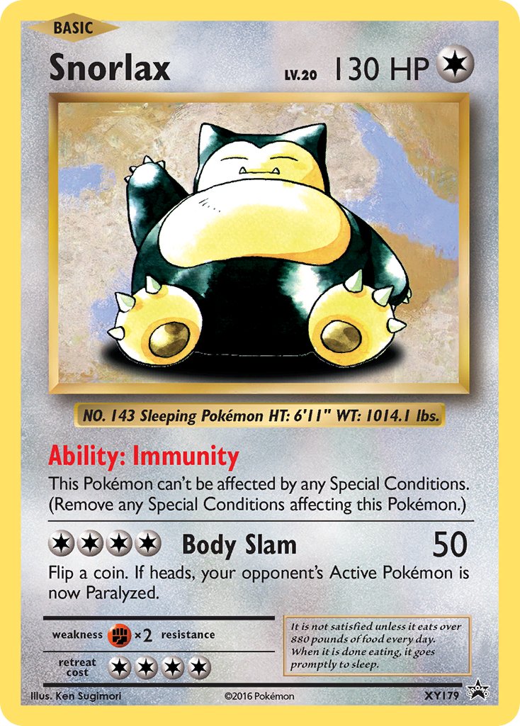 Snorlax - XY179 - XY Promos